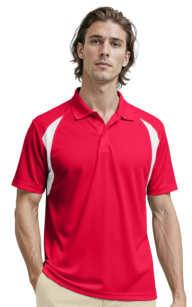 Blue Generation Men's Wicking Raglan Sleeve Polo-BG7223