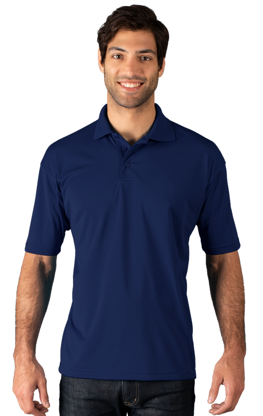 Blue Generation Men's Snag Resistant Wicking Short-Sleeve Polo-BG7224 -Navy