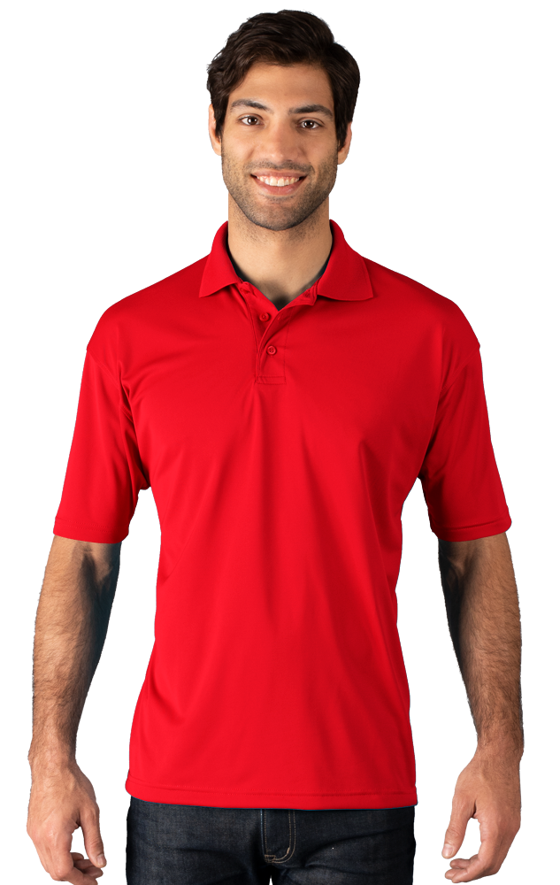 Blue Generation Men's Snag Resistant Wicking S/S Polo