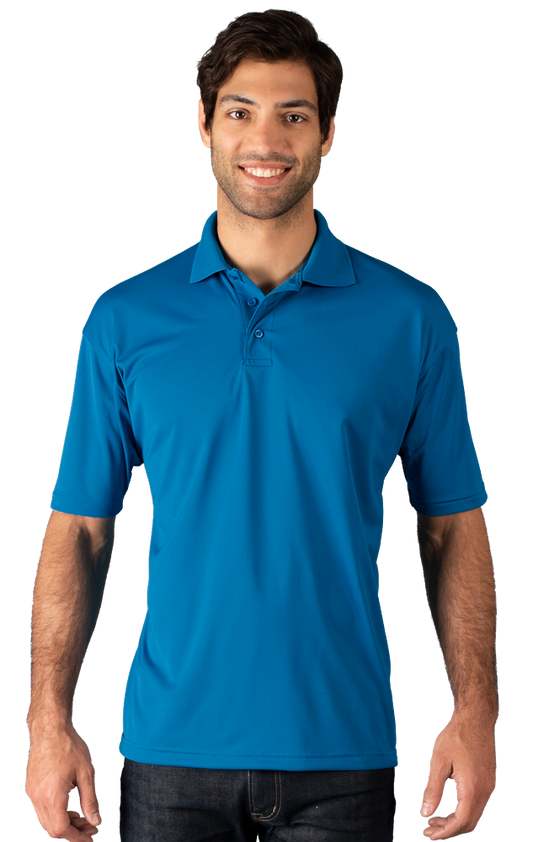 Blue Generation Men's Snag Resistant Wicking Short-Sleeve Polo-BG7224 -Turquoise