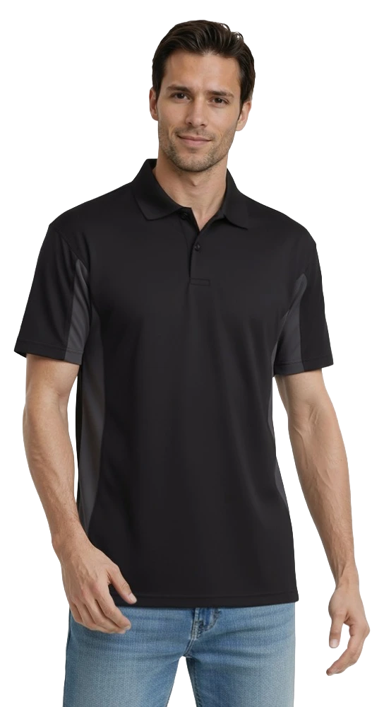 Blue Generation Men's Snag Resist Colorblock Polo-BG7226