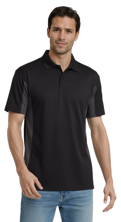 Blue Generation Men's Snag Resist Colorblock Polo-BG7226