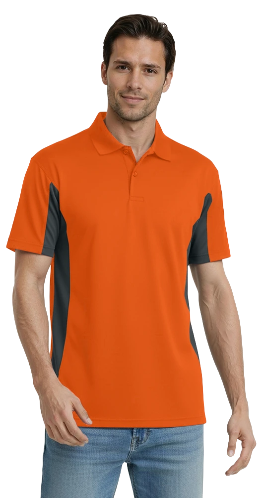 Blue Generation Men's Snag Resist Colorblock Polo-BG7226