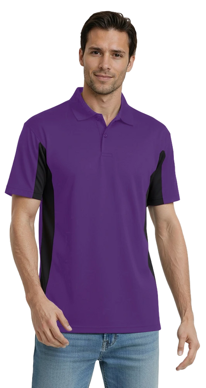Blue Generation Men's Snag Resist Colorblock Polo-BG7226