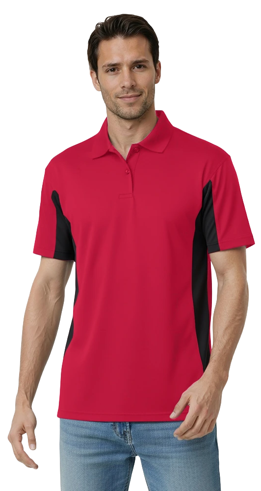 Blue Generation Men's Snag Resist Colorblock Polo-BG7226