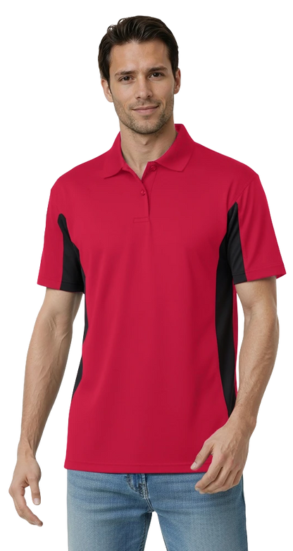 Blue Generation Men's Snag Resist Colorblock Polo-BG7226