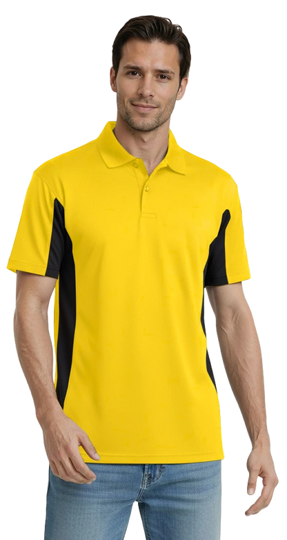 Blue Generation Men's Snag Resist Colorblock Polo-BG7226