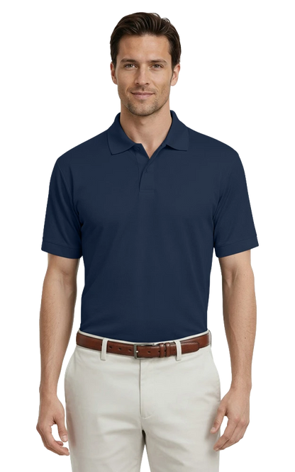 Blue Generation Adult Tonal Stripe Wicking Polo-BG7227
