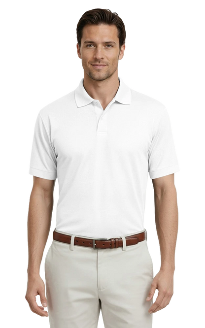 Blue Generation Adult Tonal Stripe Wicking Polo-BG7227