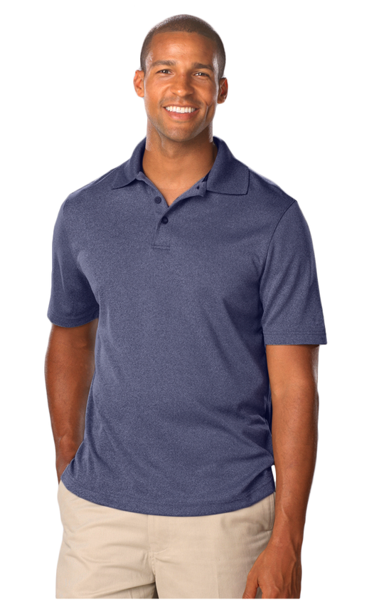 Blue Generation Men's Heathered S/S Polo