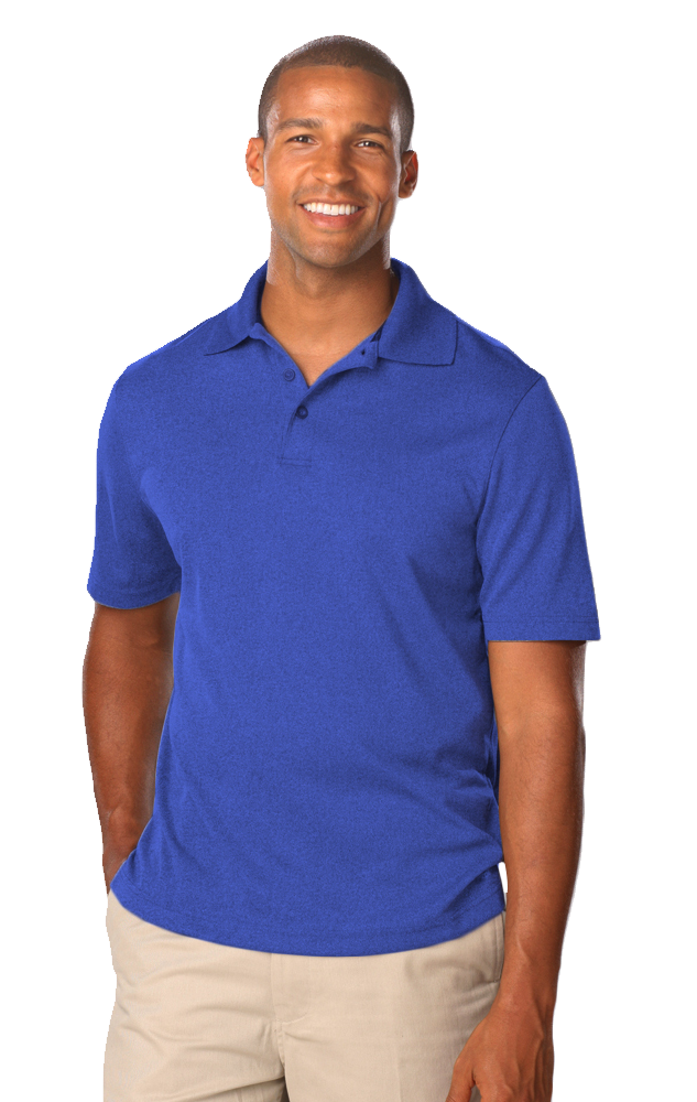 Blue Generation Men's Heathered Polo-BG7229