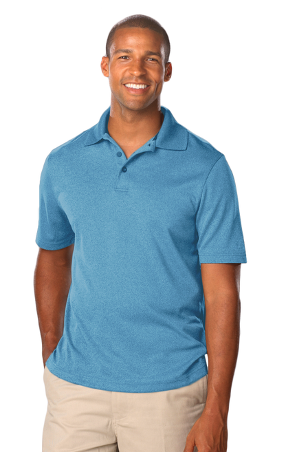 Blue Generation Men's Heathered Polo-BG7229