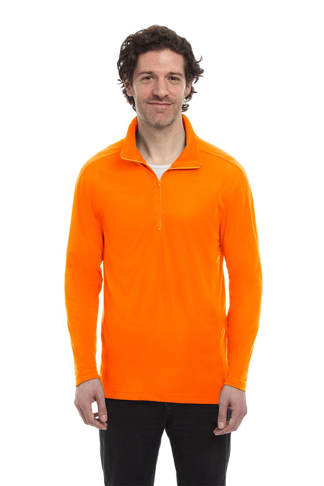 Blue Generation MENS WICKING SOLID 1/4 ZIP LS PULLOVER-BG7230