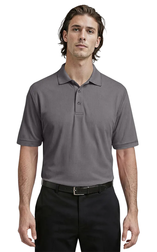 Blue Generation Men's Short-Sleeve Nailhead Polo-BG7232C- Clearance-Black Nailhead - XS S M L XL 4X - Basics Clothing Store