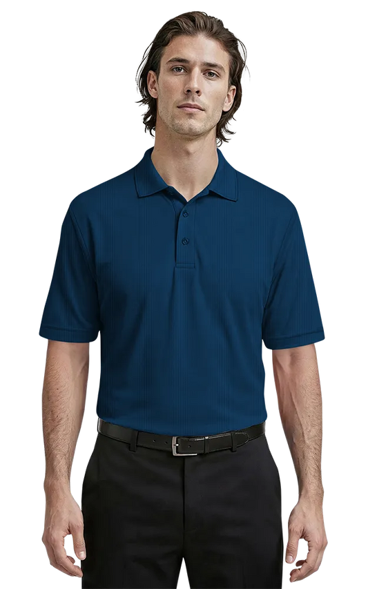 Blue Generation Men's Short-Sleeve Nailhead Polo-BG7232