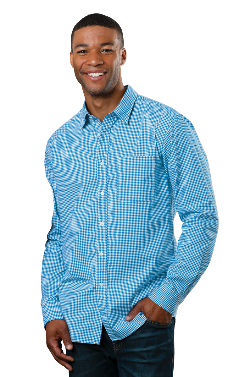 Blue Generation Men’s L/S Gingham Check-BG7269