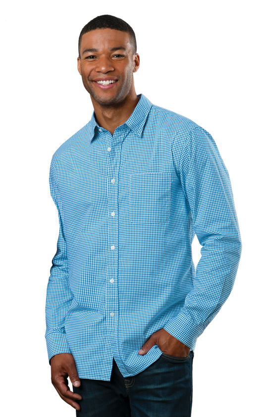 Blue Generation Men’s L/S Gingham Check-BG7269