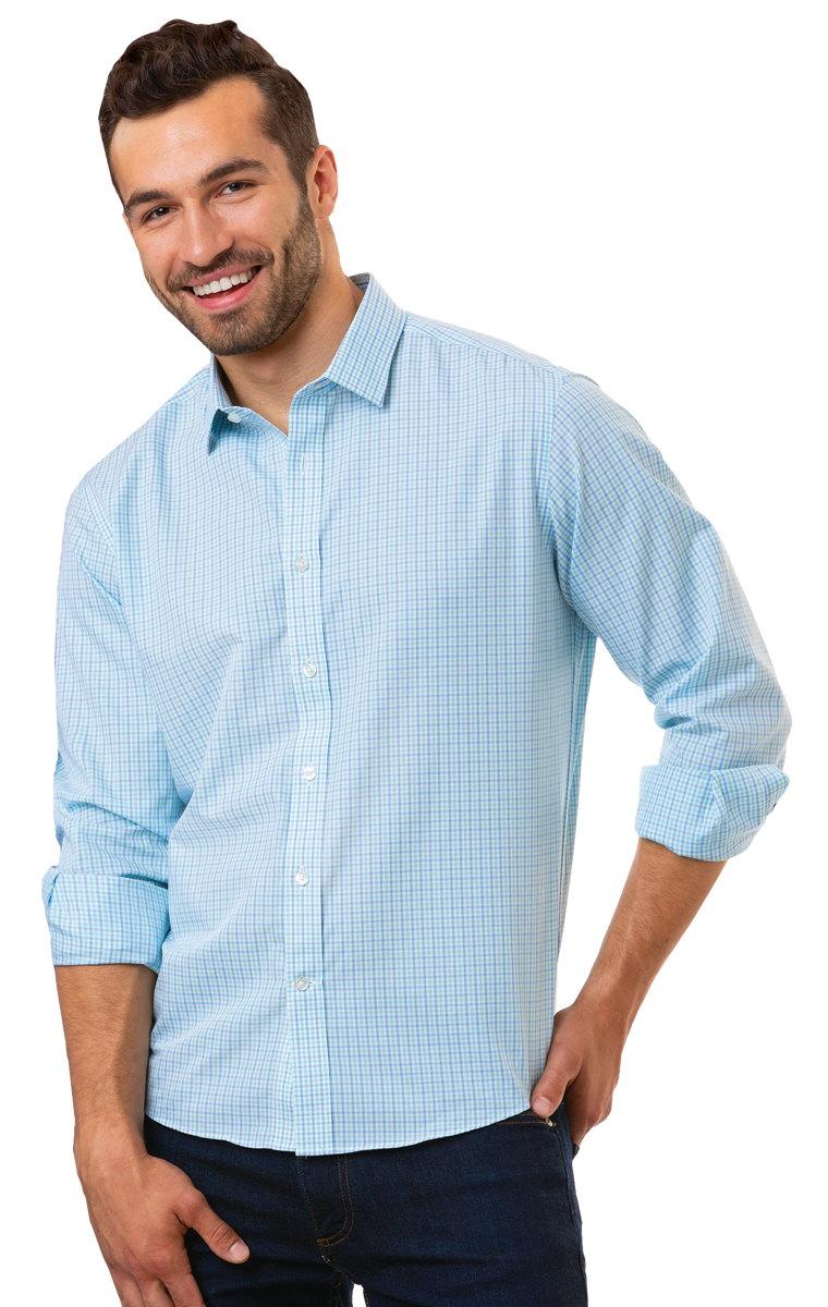 Men's Tricolor Plaid L/S Shirt