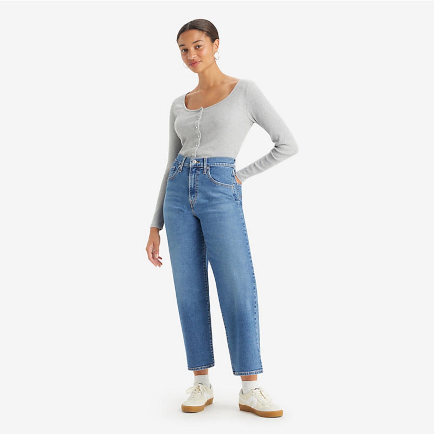 Levi's Women High Rise Wide Leg Jeans - Summer Love In The Mist