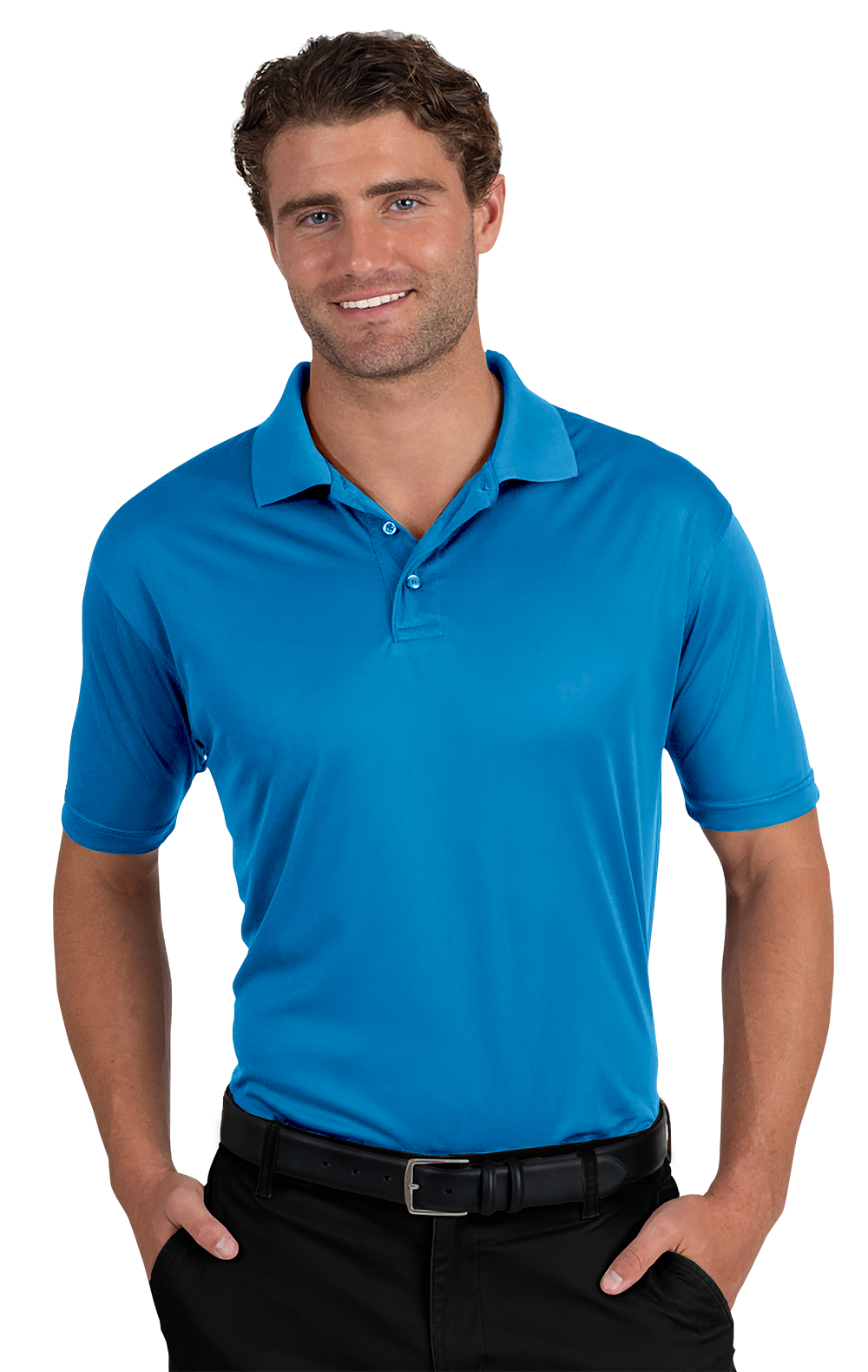 Blue Generation Men's Titan Value Wicking Short-Sleeve Polo-BG7300
