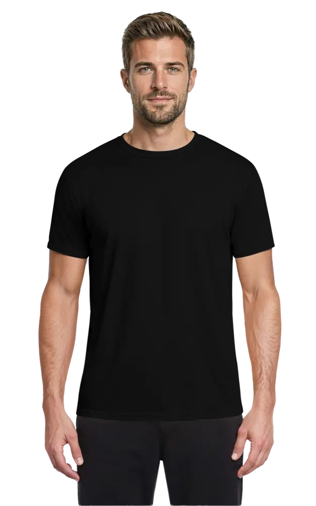 Blue Generation Adult Value Wicking Crew Neck Tee-BG7302