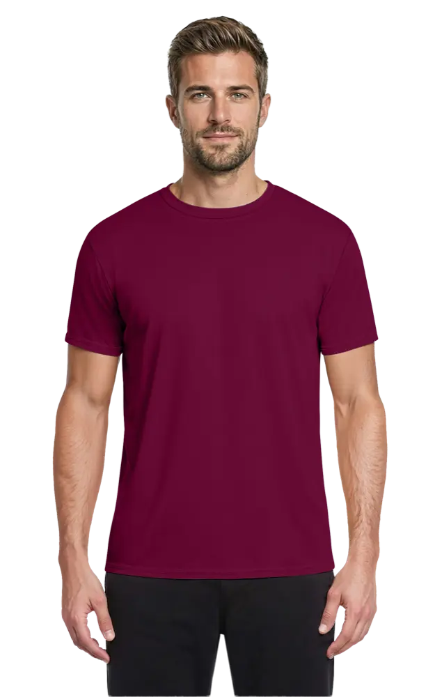 Blue Generation Adult Value Wicking Crew Neck Tee-BG7302