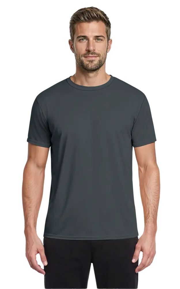 Blue Generation Adult Value Wicking Crew Neck Tee-BG7302