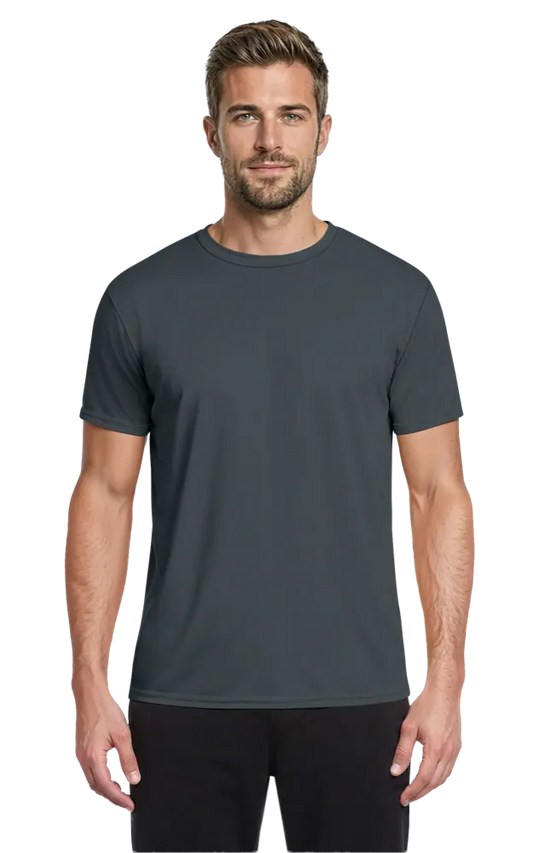 Blue Generation Adult Value Wicking Crew Neck Tee-BG7302