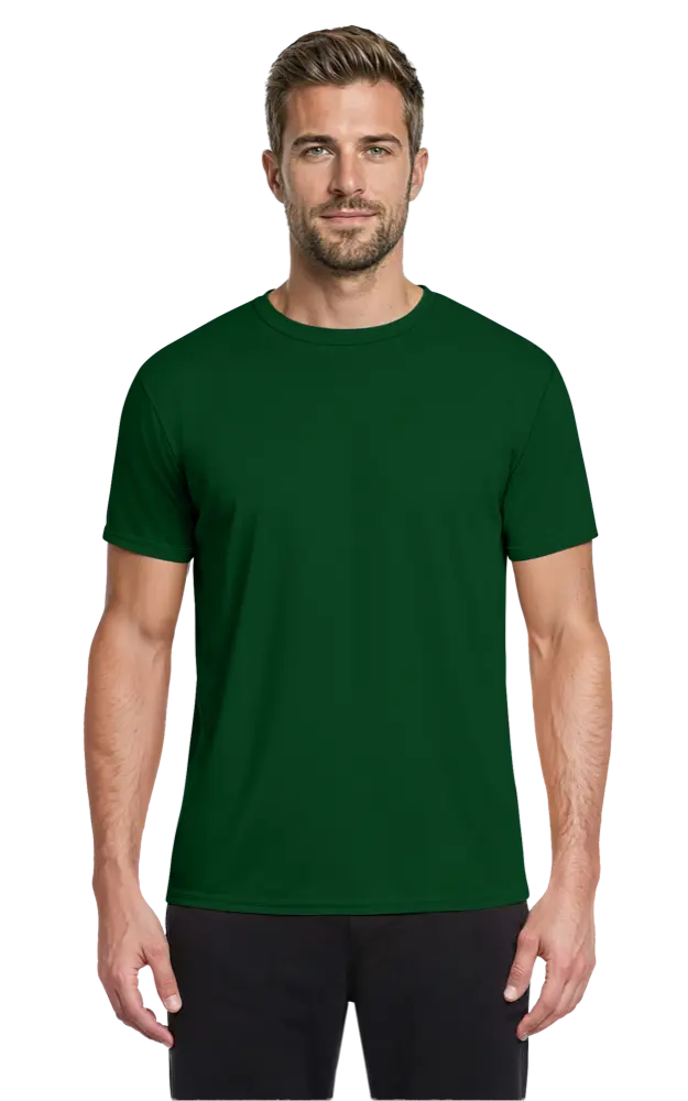 Blue Generation Adult Value Wicking Crew Neck Tee-BG7302