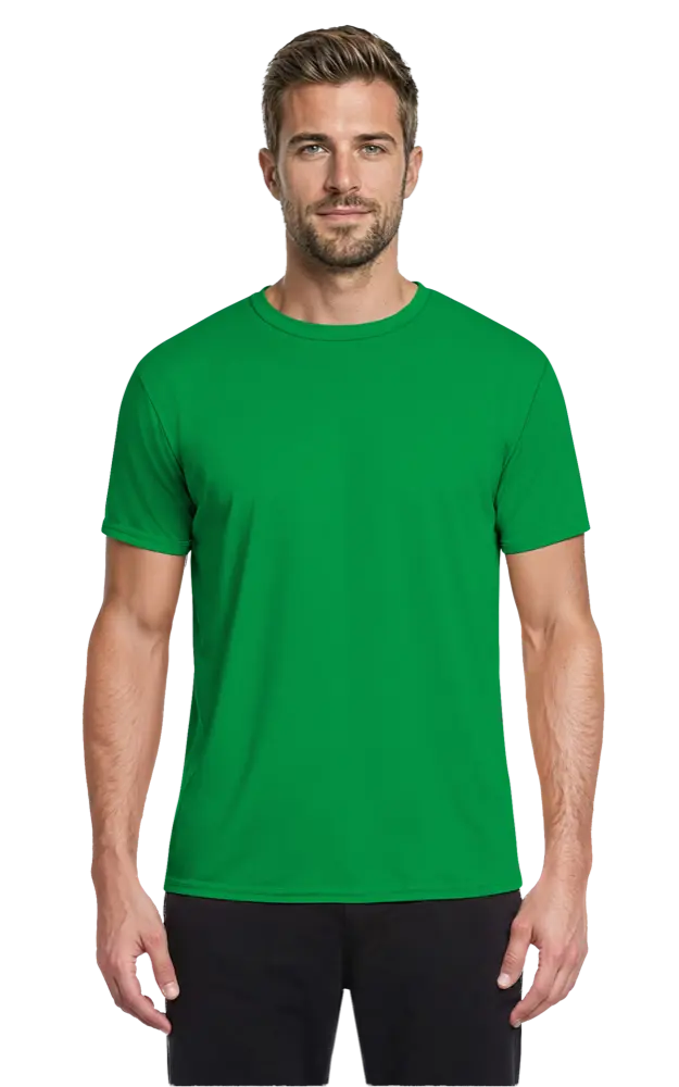 Blue Generation Adult Value Wicking Crew Neck Tee-BG7302