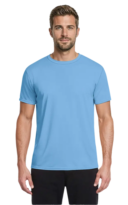 Blue Generation Adult Value Wicking Crew Neck Tee-BG7302