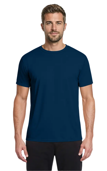 Blue Generation Adult Value Wicking Crew Neck Tee-BG7302