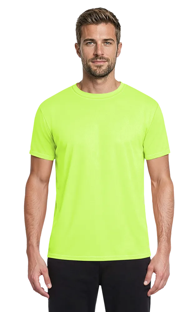 Blue Generation Adult Value Wicking Crew Neck Tee-BG7302