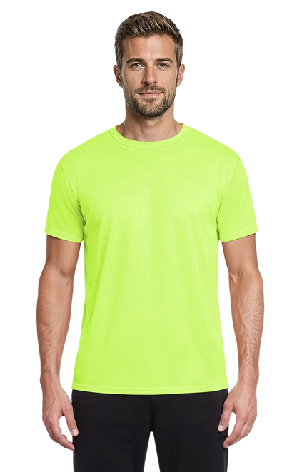 Blue Generation Adult Value Wicking Crew Neck Tee-BG7302