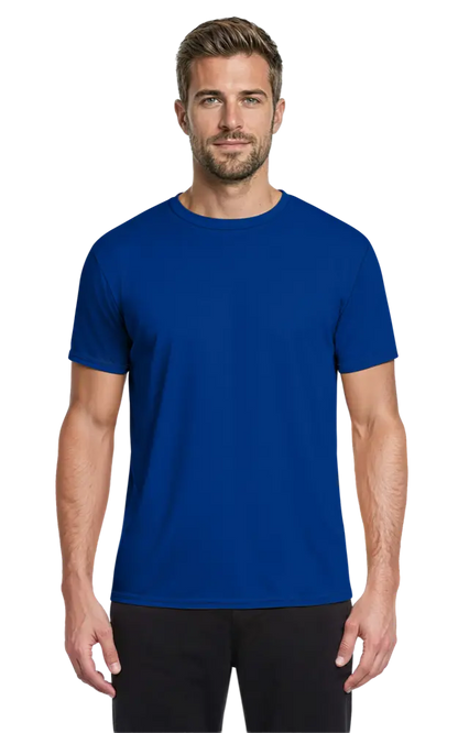 Blue Generation Adult Value Wicking Crew Neck Tee-BG7302