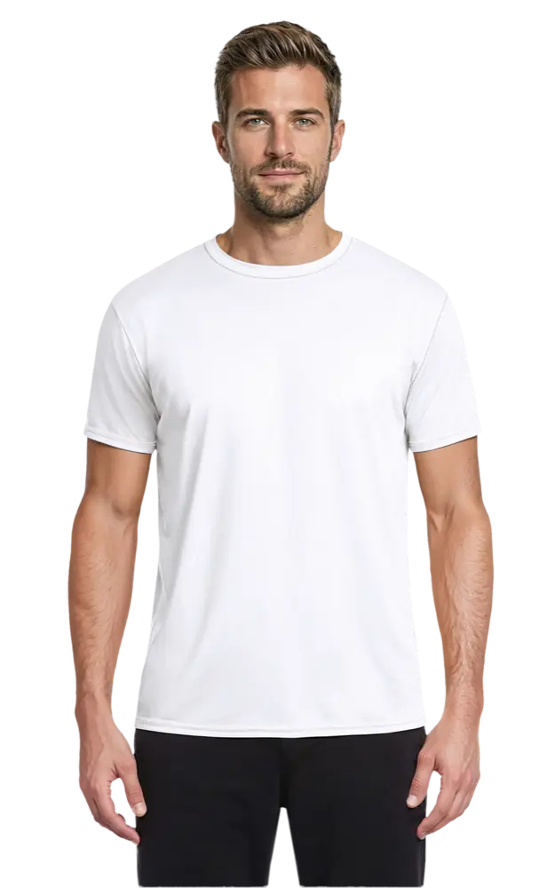 Blue Generation Adult Value Wicking Crew Neck Tee-BG7302