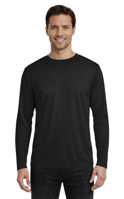 Blue Generation Adult Value Wicking L/S Tee-BG7303