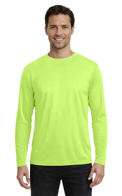 Blue Generation Adult Value Wicking L/S Tee-BG7303