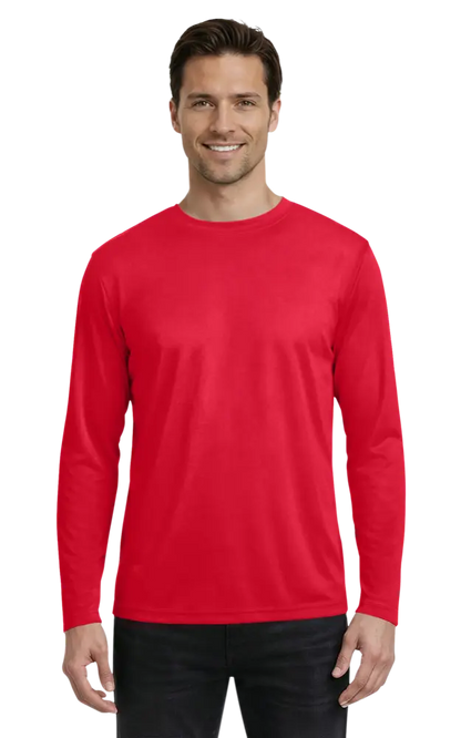 Blue Generation Adult Value Wicking L/S Tee-BG7303