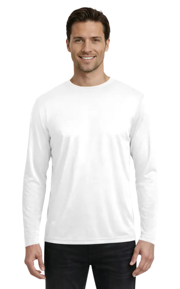 Blue Generation Adult Value Wicking L/S Tee-BG7303