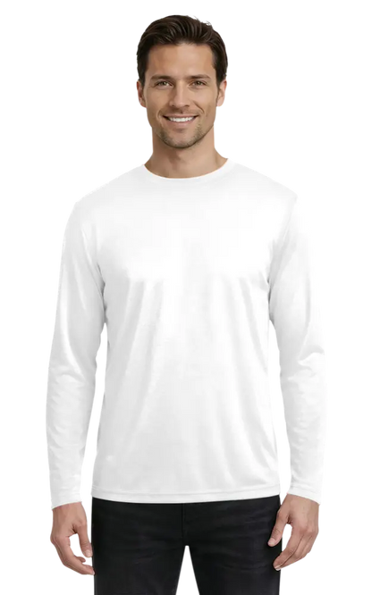 Blue Generation Adult Value Wicking L/S Tee-BG7303
