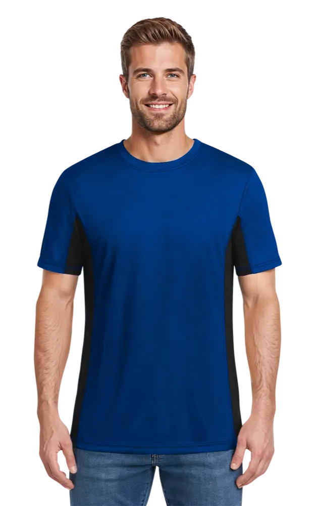 Blue Generation Men's Colorblock Tee-BG7304
