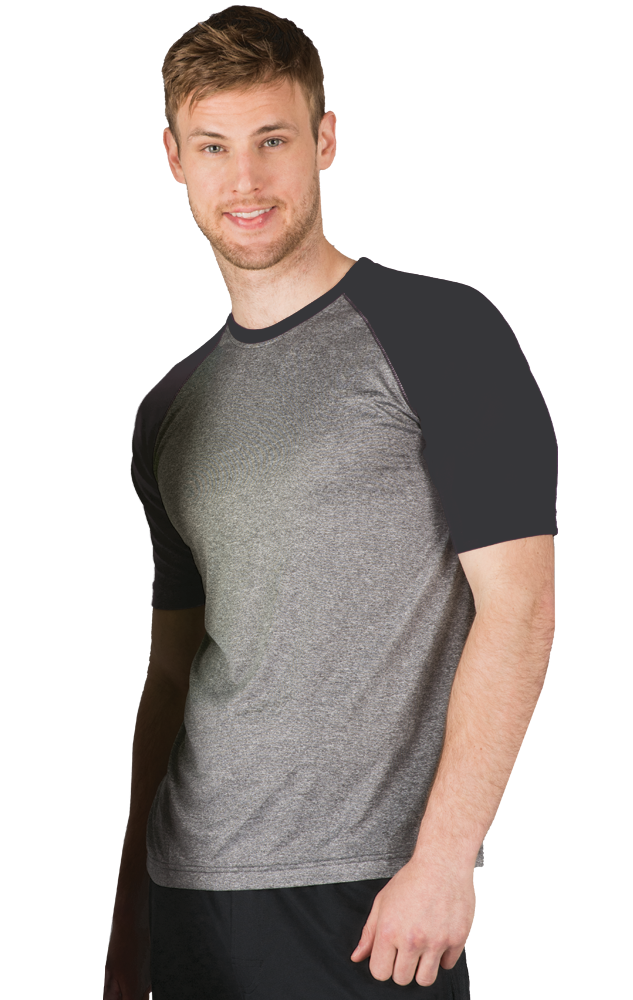 Blue Generation Adult S/S Crew Neck Baseball Tee-BG7305