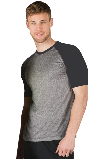 Blue Generation Adult S/S Crew Neck Baseball Tee-BG7305