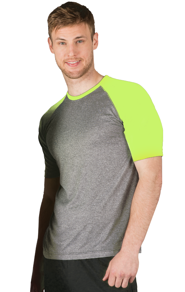Blue Generation Adult S/S Crew Neck Baseball Tee-BG7305