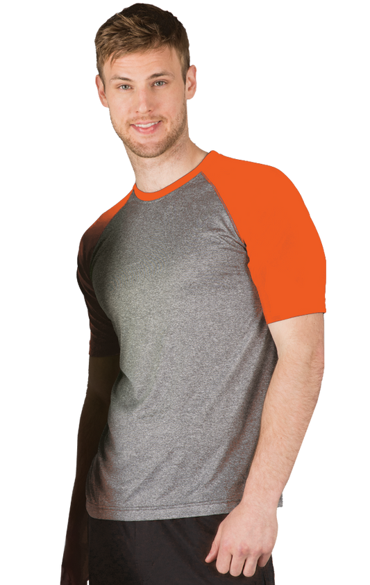 Blue Generation Adult S/S Crew Neck Baseball Tee-BG7305 - Basics Clothing Store