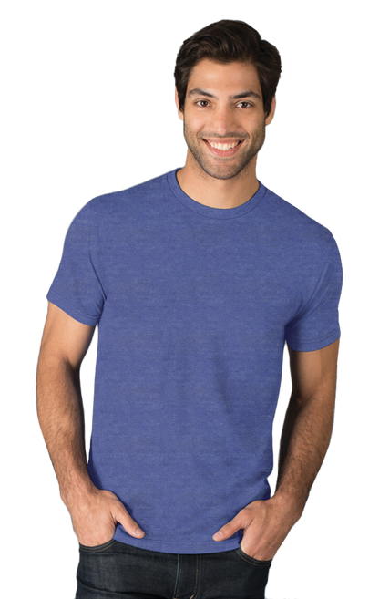 Camiseta triblend de cuello redondo de manga corta para adultos de Blue Generation