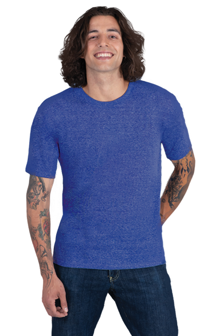 Blue Generation Adult Short-Sleeve Crew Neck Triblend T-Shirt-BG7306