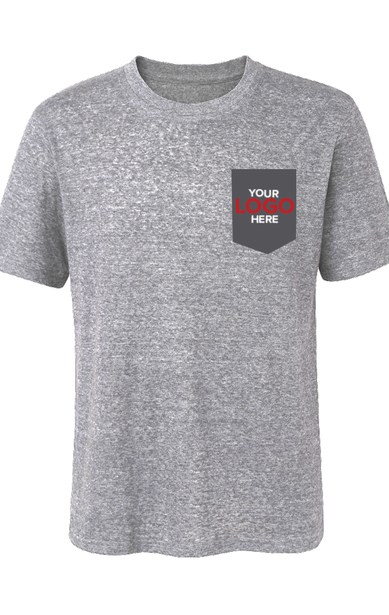 Blue Generation Your Logo Here Adult S/S Crew Neck Triblend T-Shirt-BG7306H