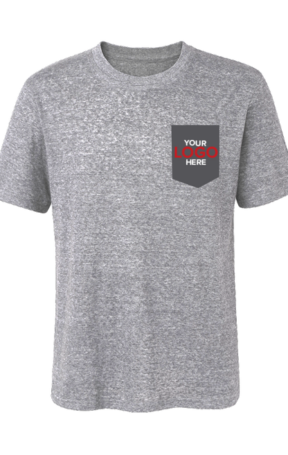 Blue Generation Your Logo Here Adult S/S Crew Neck Triblend T-Shirt-BG7306H